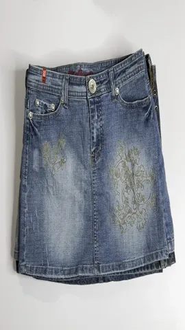 Y2K unique MIDI Denim Skirt (Re-023)